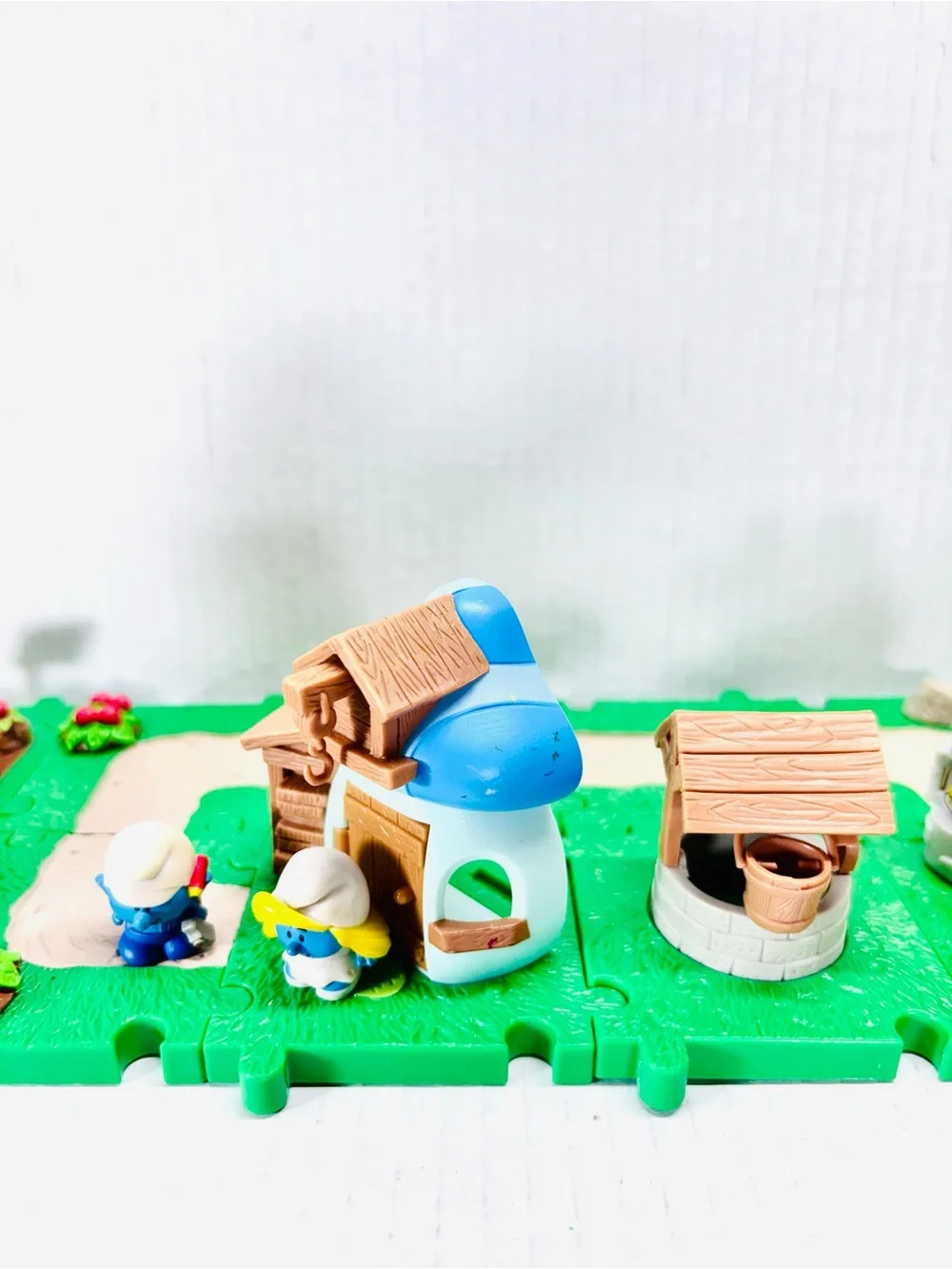 Micro Village Smurfs Gargamel Castle, Windmill & Beach Playset, With 6 Figures